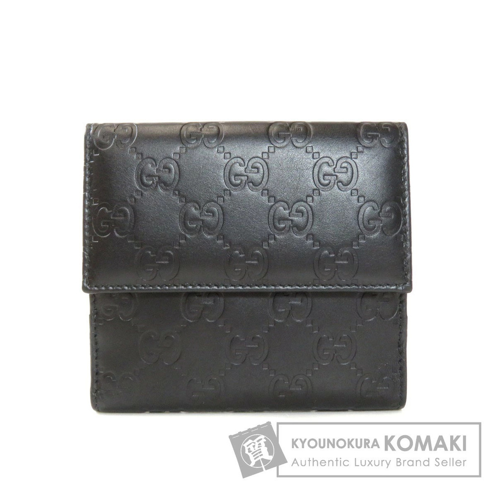 Gucci Shima Guccissima GG bi fold Wallet Leather